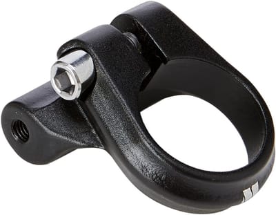 Zadelklem met rekbevestiging - Fietsonderdeel - Fietsdrager Monteren - Bevestiging voor rek - 286mm - Zwart