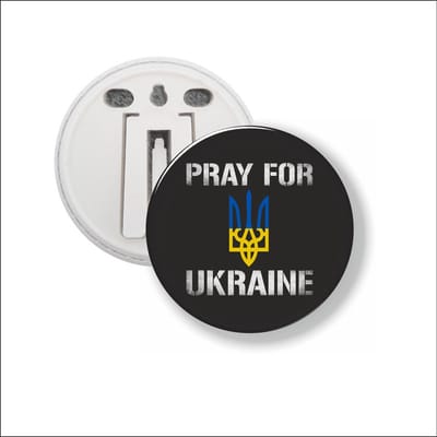 Button Met Clip - Pray For Ukraine - Oekraine