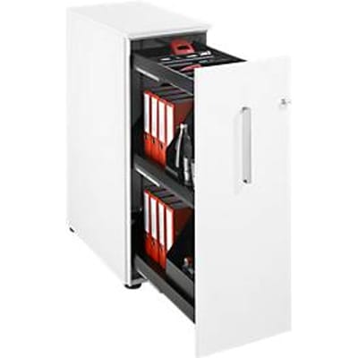 Schäfer Shop  Genius Hoog ladeblok, B 435 x D 800 x H 1296 mm, wit/wit