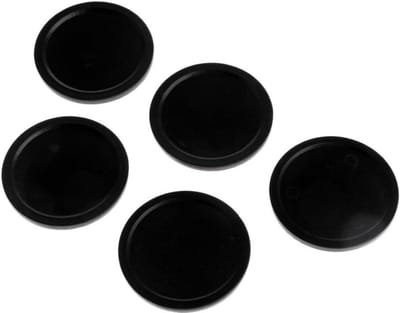 Air Hockey Pucks - Schijven Tafelspel - Air Hockey Spelen - Duurzaam Plastic - 50 mm - Zwart
