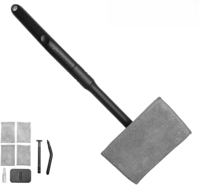 Auto Glas Reiniger - Ontdooier Kit - Helder Zicht - Draaibare Kop - 24 x 11 cm - Grijs