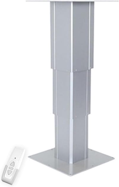 Tafelonderstel Elektrisch - Hefkolom Systeem - Camper Tafel Aanpassen - Met Afstandsbediening - Tot 83 cm - Zilverkleurig