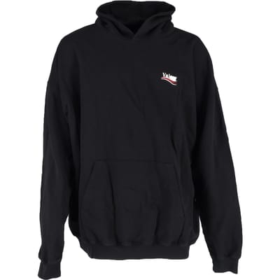 Balenciaga hoodie met politieke campagneprint in zwart katoen