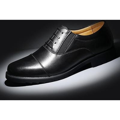 Leren Schoenen Heren Jong Brits Formele Kleding Business Casual Schoenen Waterdichte Werkschoenen Lente en Herfst Zachte Zool Lage Top Vetersluiting Enkele Schoenen 44