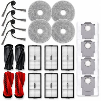 ZENC® Complete Accessoireset Geschikt voor Roborock Saros 10R, Qrevo Curv 2 Pro, Qrevo CurvX & Qrevo EdgeT - Robotstofzuiger - Onderhoudsset - HEPA-filters - Borstels - Stofzakken - Dweilpads