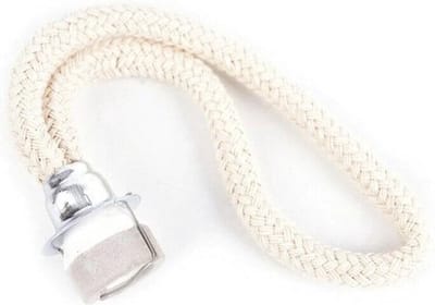 Knaak Lont met Steen - Ø 1.3 cm - Voor Geurbranders - Katoen - Geurverspreider - Klein
