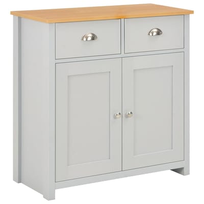 vidaXL - Dressoir - 79x35x81 - cm - grijs