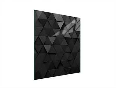 TMK ArtDeko Serie - Snijplank van glas - 45x52 cm - Zwart