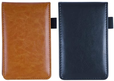 Dailygoods- Notebook Mini - Zaknotebook - Notitieblok - Compact - A7 - Penhouder - PU Behuizing - Notitieboekje