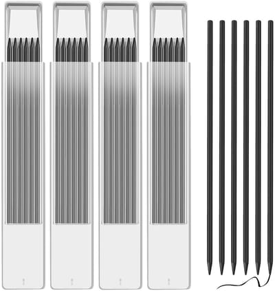Dailygoody - Massief Timmerman Potlood Vullingen - 24 Stuks Houtbewerking Pen Vullingen - 2.8mm Diep Gat - Geschikt voor schrijven - Ideaal voor timme...