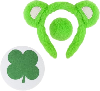 Carnaval Beer Kostuum met Oren, Staart en Wolkenstickers voor Vriendinnen, Feestoutfit voor Halloween en Festivals
