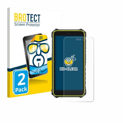 BROTECT - Screenprotector voor Ulefone RugKing 2 Pro - Folie Beschermfolie transparant 2 Stuks