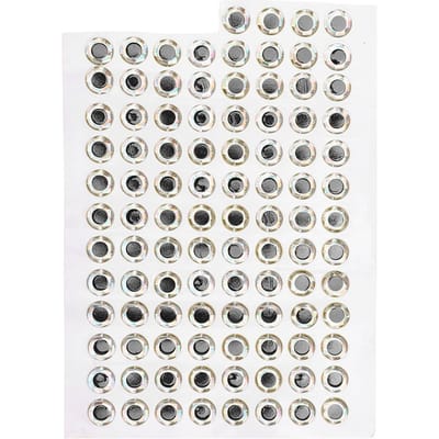 100 stuks 10mm Kunstmatige Visogen Visogen Sticker Visaccessoires Tackle Vislokmiddel white