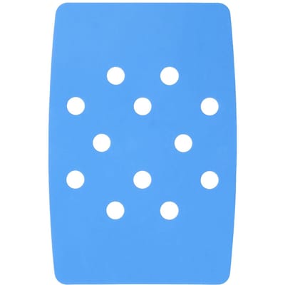 Douchestoel Kussen Plakkerig Vast Houd Warm EVA Blauw Perforatie Ontwerp Draagbare Douchekruk Kussen blue