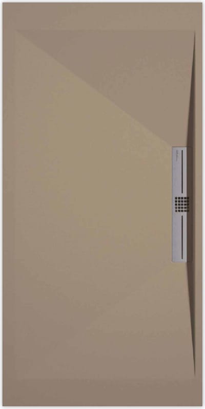 Sanifun douchebak Stone Side Moka Smooth 1400 x 800 S