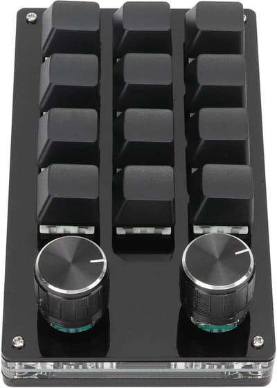 Programmeerbaar Mechanisch Macro Toetsenbord met 12 Toetsen voor Gaming en Kantoor