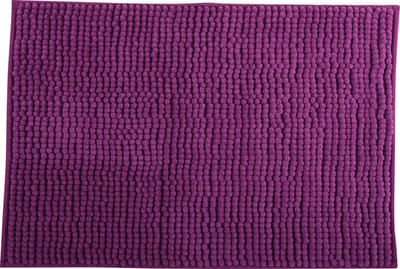 MSV Badkamerkleed/badmat/toilet - voor op de vloer - paars - 40 x 60 cm - microvezel - anti-slip