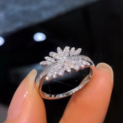 Prinses Vierkante Diamant Zirkonia Ring Europese en Amerikaanse Micro Inleg Verlovingsring voor Vrouwen No. 10 gray