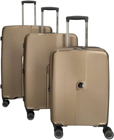 Enrico Benetti Richmond 3 delige PP Kofferset - Expandable - TSA Slot - Brons