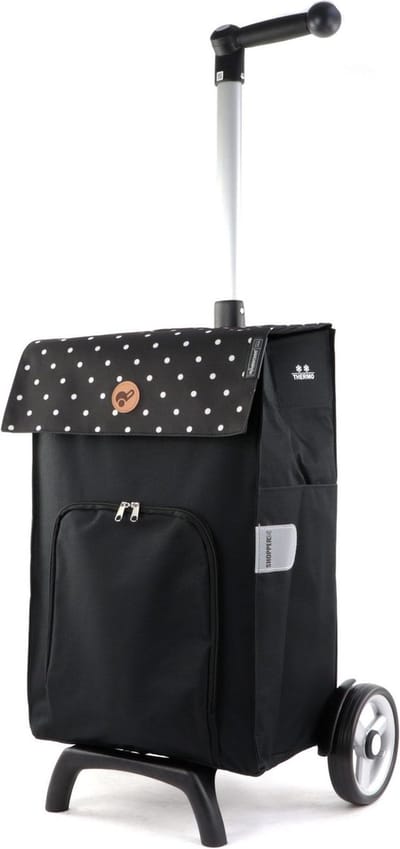 Andersen SHOPPER MANUFAKTUR Boodschappentrolley Unus Shopper Fun Malit 45L Black Zwart Veelkleurig 119cm