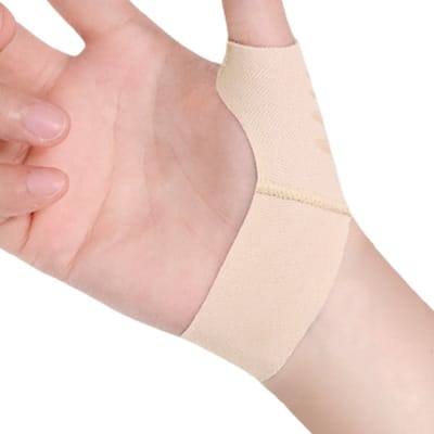 WiseGoods Luxe Duimbrace - Duimspalk - Sport Brace - Bandage - Accessoires Sporten - Sporttape - Verband - Gezondheid - Beige M