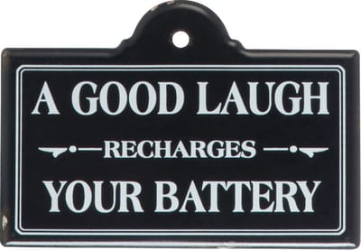 J-line - Tekstbord - A Good Laugh Recharges Your Battery