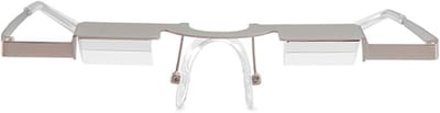 Bed Prism Bril - Lezen zonder bukken - Ontspannen lezen - Horizontale kijkhoek - 17 cm breed - Zwart
