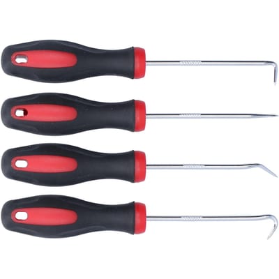4 Stuks Pick Haak Set Nauwkeurige Auto Automotive O-ring Oliekeerring Pakking Trekker Verwijderaar 155mm