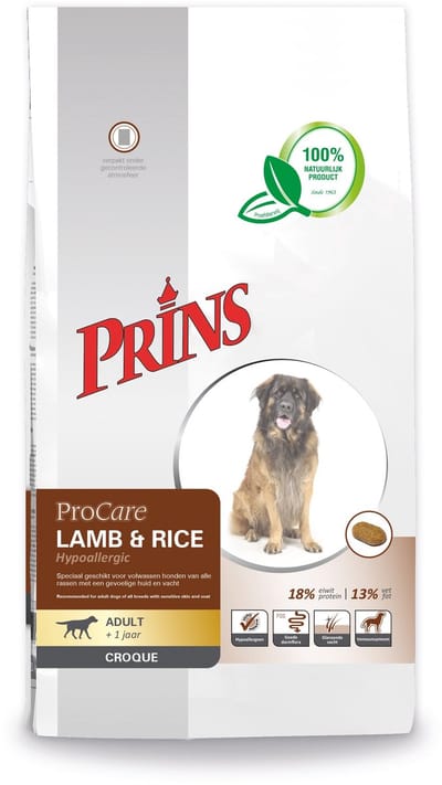 Prins Procare Croque Lamb & Rice 10kg - Hondenvoer