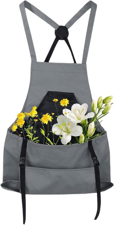 Oogstschort Tuinieren - Plukschort Fruit - Fruit Verzamelen - Waterdicht Oxford Doek - 60 x 50 cm - Zwart