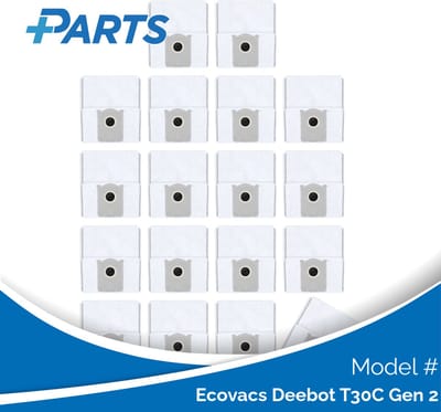 Ecovacs Deebot T30C Gen 2 Stofzakken (18 Stuks, Plus.Parts® alternatief voor DDB030041)