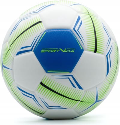 Zaalvoetbal Bal - Indoor Voetbal - Futsal Spel - Gelijmde Naden PU - Maat 4 - Wit Blauw Groen