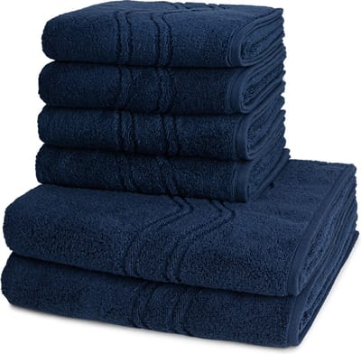 Ross Dames en Heren 4 X handdoek 2 X douchedoek - per set Cashmere feeling