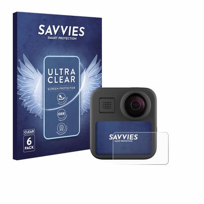 Savvies - Screenprotector voor GoPro Max (2025) - Folie Beschermfolie transparant 6 Stuks