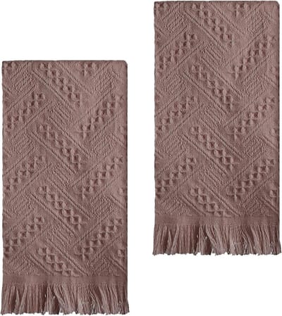 Set van 2 Keukenhanddoeken, 75 x 34 cm, Katoenen Theedoeken, Zeer Absorberend, Zacht en Comfortabel, Bohemian Stijl, Ideaal voor Keuken en Badkamer