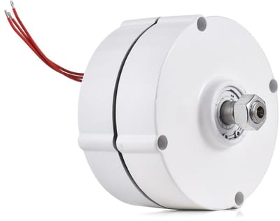Permanente Magneet Generator - Dynamo Windturbine - Windenergie Opwekken - Versnellingsloos Ontwerp - 600 W - Grijs