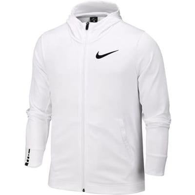 Nike Swoosh Logo Elite Basketbal Trainingshoodie Heren Bovenkleding Wit AQ9714-100 XL white