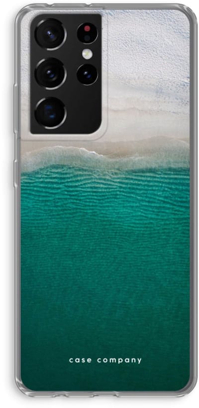 Case Company® - Hoesje geschikt voor Samsung Galaxy S21 Ultra hoesje - Stranded - Soft Cover Telefoonhoesje - Bescherming aan alle Kanten en Schermrand