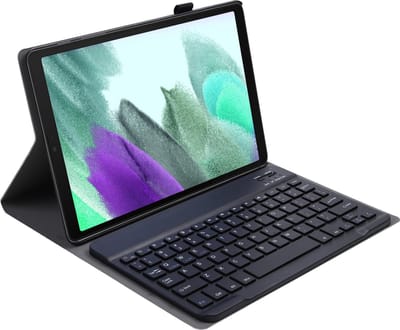 Hoes Geschikt voor Samsung Galaxy Tab A7 Lite - Toetsenbord Case - Keyboard Book Cover - Hoesje - Zwart