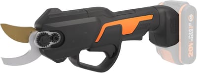 Aura® Elektrische Snoeischaar - Elektrische Heggenschaar - Elektrisch Mes - Zwart/Oranje - 29cm x 11cm x 6cm