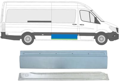 Interne reparatie achterste deuren voor Volkswagen Crafter 2005-2017 / Rechts