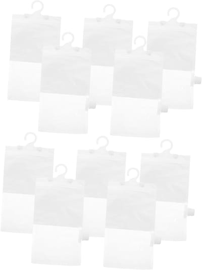 Ontvochtigingszak sets - Vochtigheidszakken kast - Vocht absorberen - Herbruikbaar en vervangbaar - 10 sets - Transparant