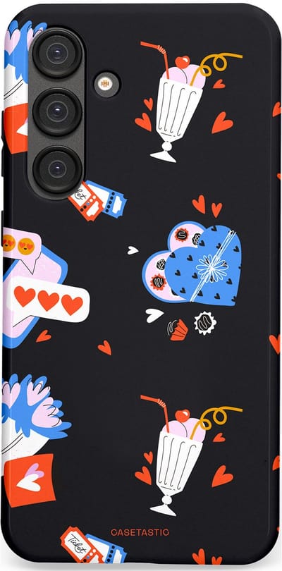 Casetastic Hoesje Geschikt voor Samsung S25 Plus - Stijlvolle Beschermende Duo-layer Case - Liefdes Kaarten