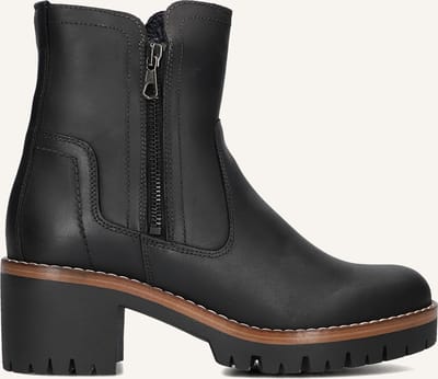 AYANA 854 Enkellaarsjes - Enkelboots met rits - Dames - Zwart - Maat 37