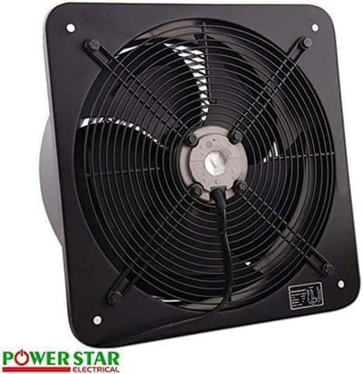 Krachtige Industriële Afzuig Ventilator Axios Luchtblazer 400mm Zwart