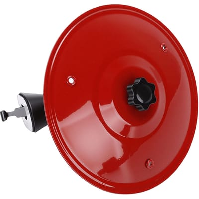 Cymale d'aération de voiture en acier inoxydable Mini cymale de crash de voiture Tambour avec double rotule Tampon silencieux en silicone Rouge