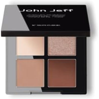 John Jeff - 4-Color Mineral Eyeshadow Palette - 4 Types Smoky Rose - 4.9g