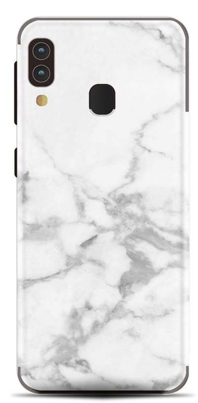 My Style Telefoonsticker PhoneSkin For Samsung Galaxy A20e White Marble
