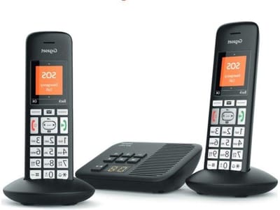 Draadloze DECT Telefoon - Seniorentelefoon Huistelefoon - Eenvoudig Bellen - Grote Knoppen - 1 kg - Antraciet