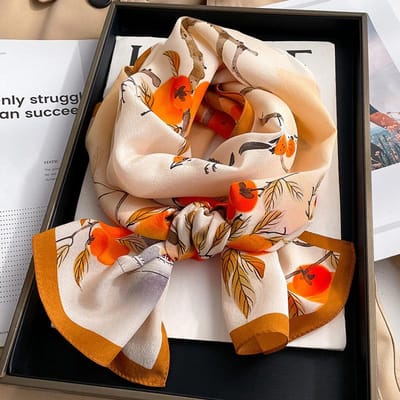 140*35Cm Natuurlijke Echte Zijde Sjaal Dames Bandana Lange Sjaals Zakdoek Moerbei Lente Luxe Zomer Strand Hoge Kwaliteit Hijab Real Silk140x35cm brown
